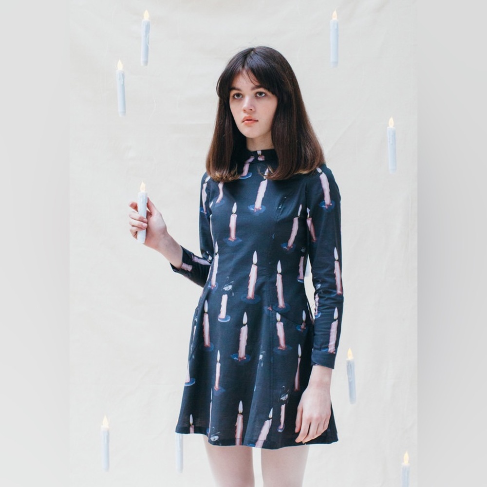 Samantha Pleet Passion dress in candle print size 0
